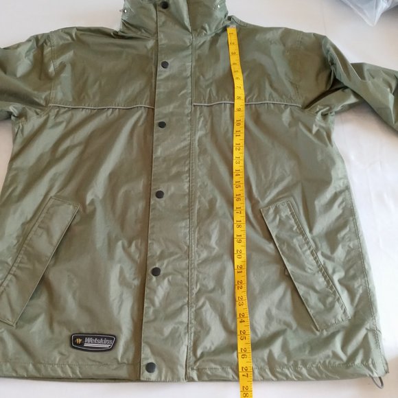 Wetskins waterproof full zip Jacket hidden Hood Size small runs big - Picture 6 of 9